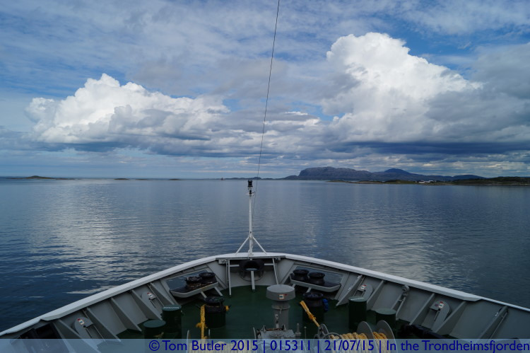 Photo ID: 015311, Heading up the Trondheimsfjorden, In the Trondheimsfjorden, Norway