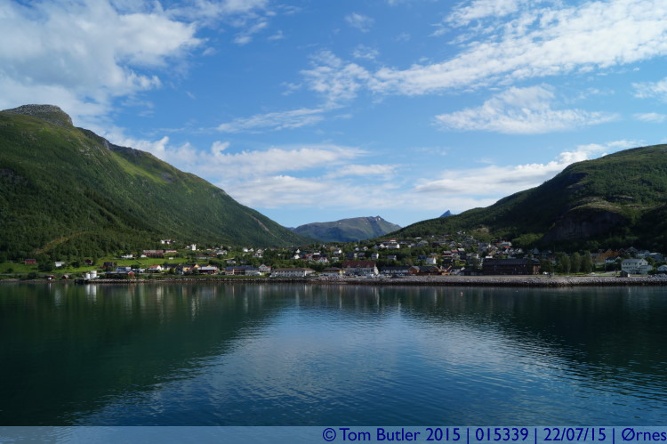 Photo ID: 015339, Looking back at the town, rnes, Norway