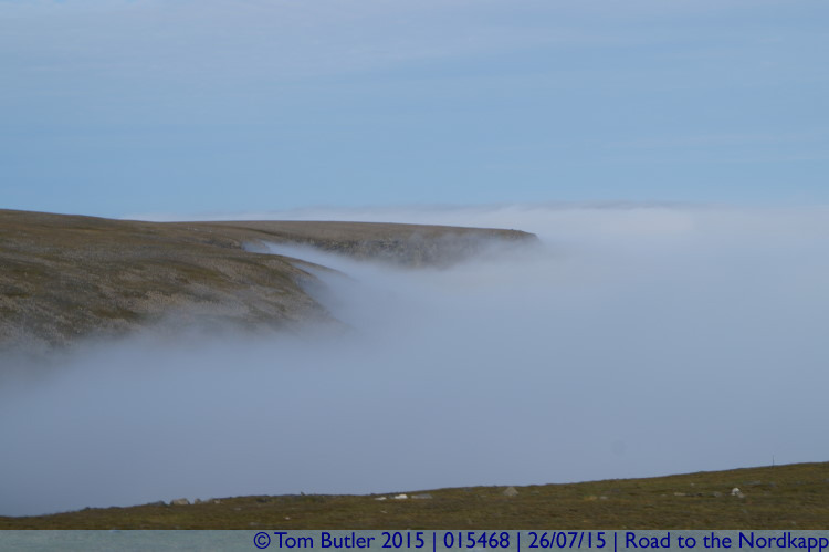 Photo ID: 015468, Fog at the North Cape, Road to the Nordkapp, Norway
