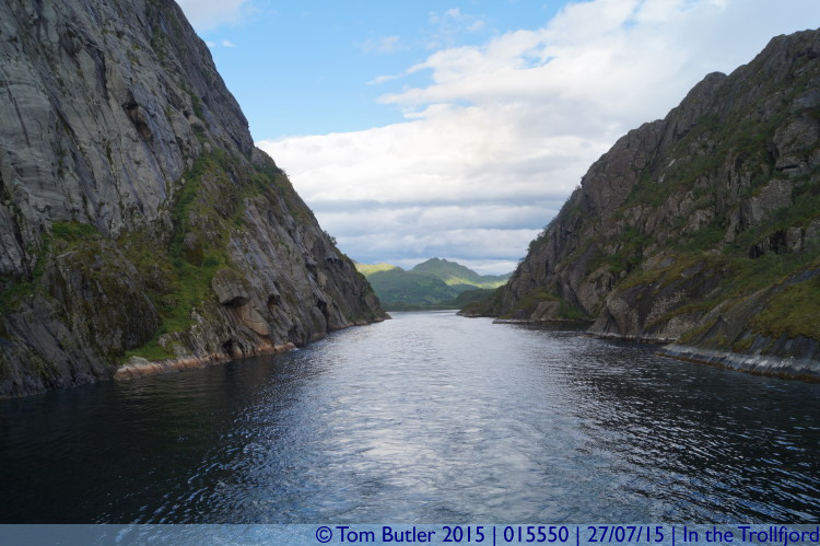 Photo ID: 015550, Looking up the Trollfjord, In the Trollfjord, Norway
