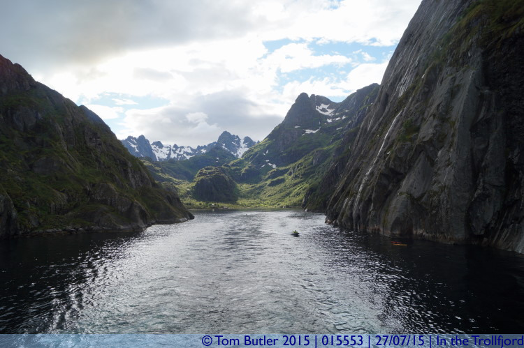 Photo ID: 015553, Looking down the Fjord, In the Trollfjord, Norway