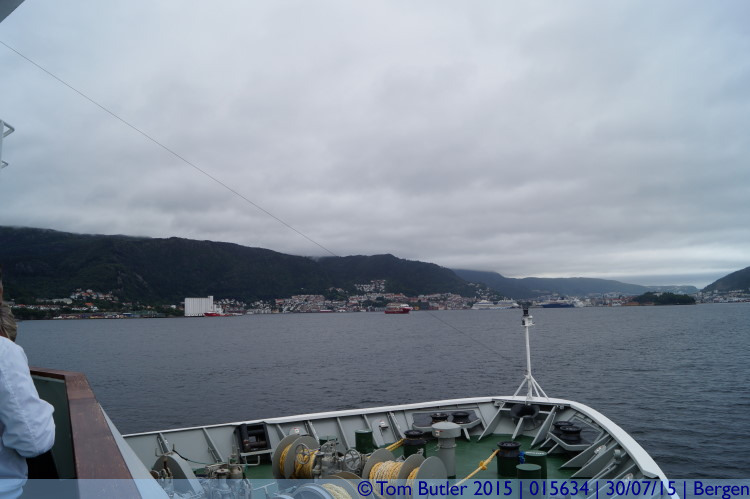 Photo ID: 015634, Heading into port, Bergen, Norway