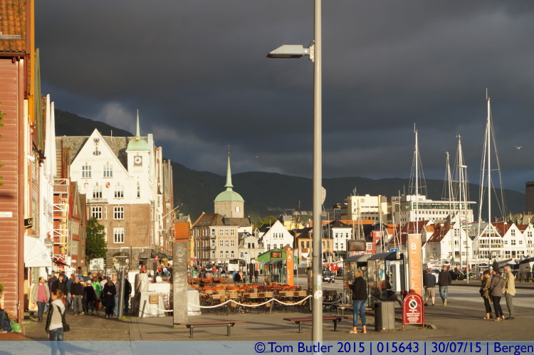 Photo ID: 015643, The Bryggen under heavy skies, Bergen, Norway