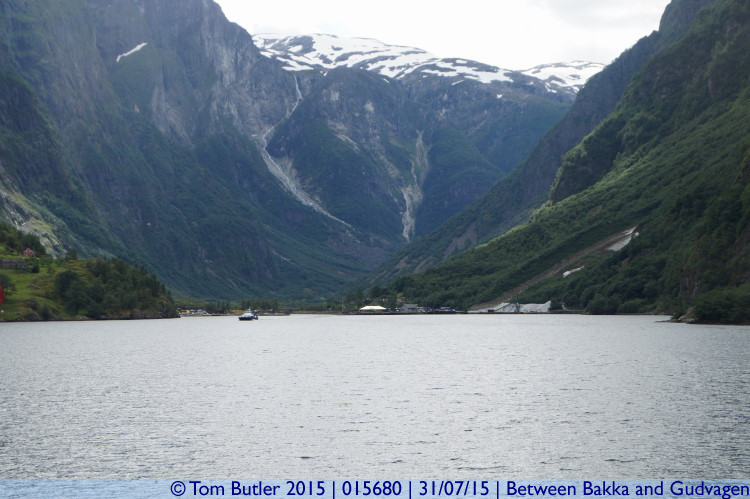 Photo ID: 015680, Gudvagen in the distance, Between Bakka and Gudvangen, Norway