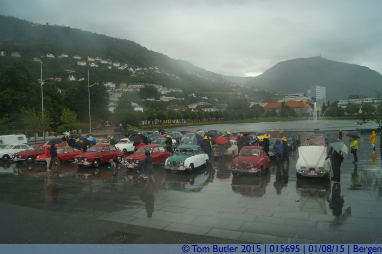 Photo ID: 015695, Classic cars in classic weather, Bergen, Norway