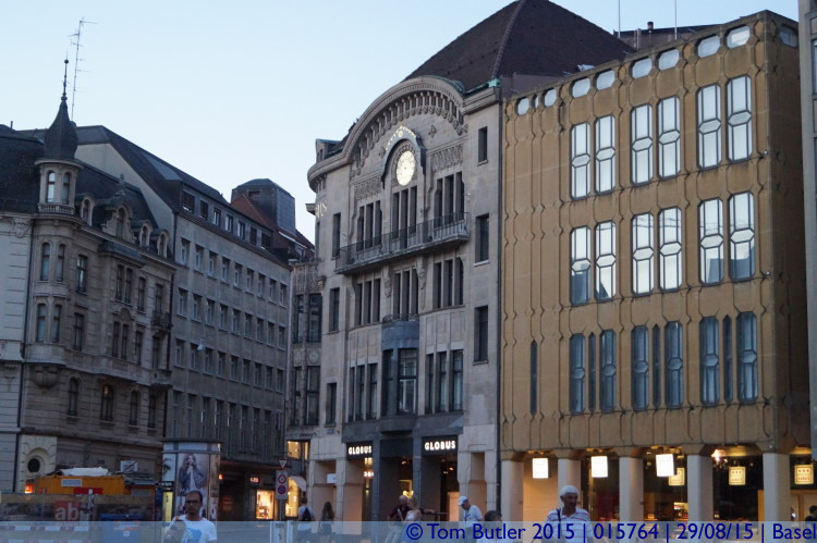 Photo ID: 015764, Buildings around the Market Square, Basel, Switzerland