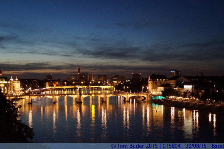 Photo ID: 015804, Basel at dusk, Basel, Switzerland