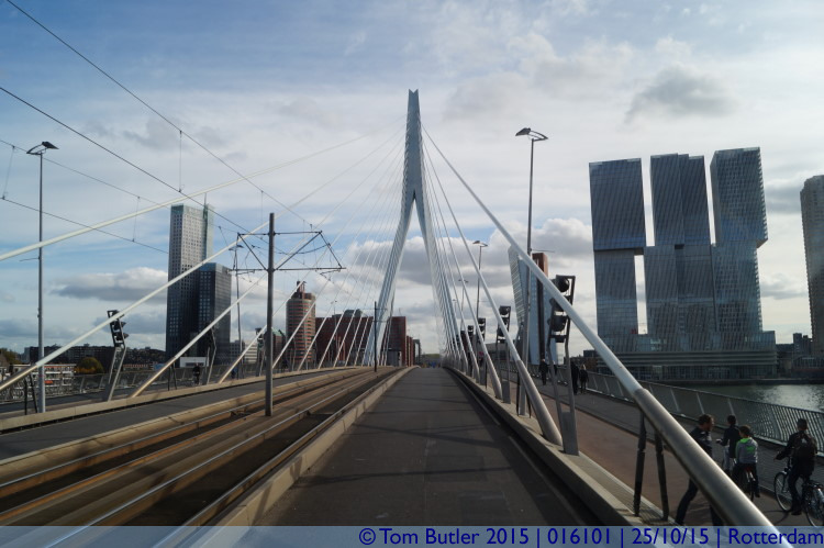 Photo ID: 016101, On the Erasmus Bridge, Rotterdam, Netherlands