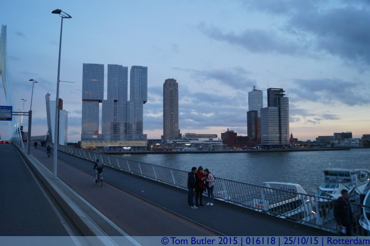 Photo ID: 016118, On the Erasmus Bridge, Rotterdam, Netherlands
