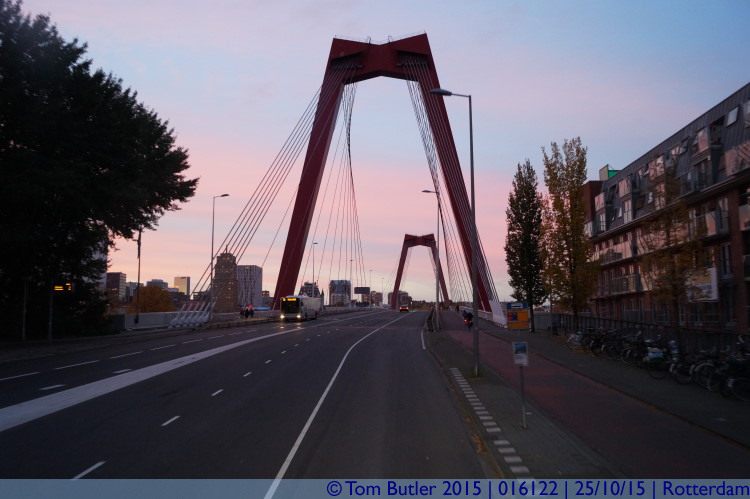 Photo ID: 016122, Onto the Willemsbrug, Rotterdam, Netherlands