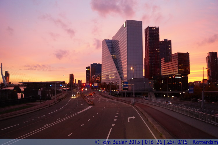 Photo ID: 016126, Rotterdam at dusk, Rotterdam, Netherlands