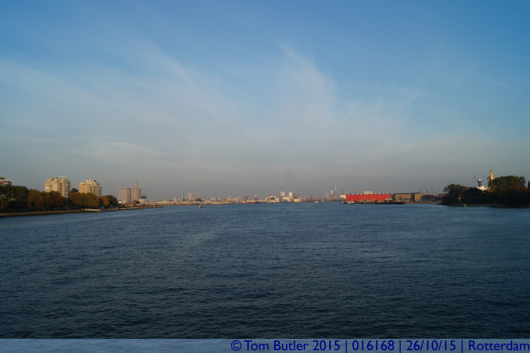 Photo ID: 016168, Looking back towards the city centre, Rotterdam, Netherlands