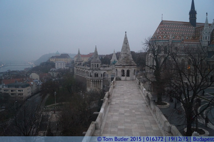 Photo ID: 016372, Looking along the bastion, Budapest, Hungary
