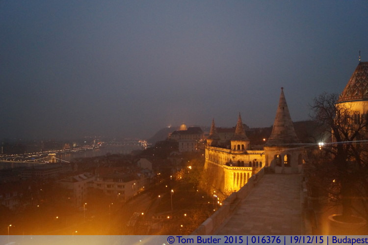 Photo ID: 016376, Bastion at dusk, Budapest, Hungary