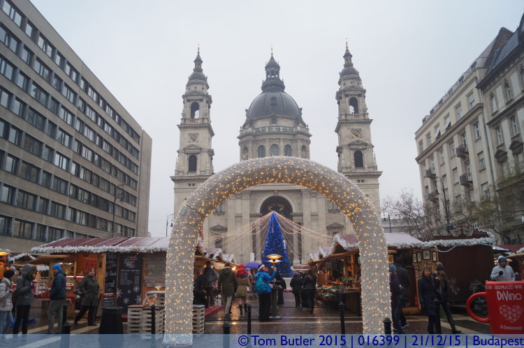 Photo ID: 016399, Christmas market by the Basilica, Budapest, Hungary