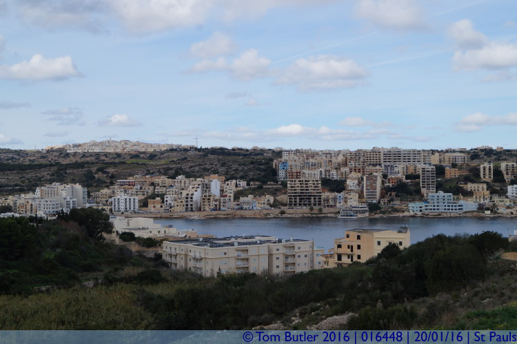 Photo ID: 016448, Looking over St Pauls Bay, St Pauls, Malta