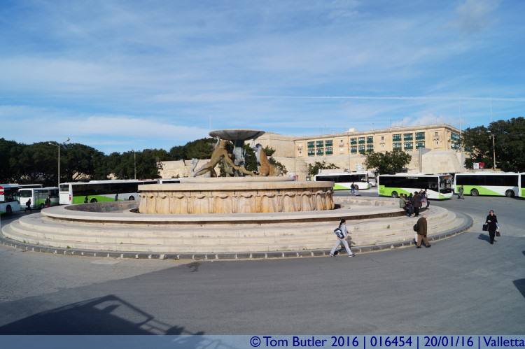 Photo ID: 016454, Triton Fountain, Valletta, Malta