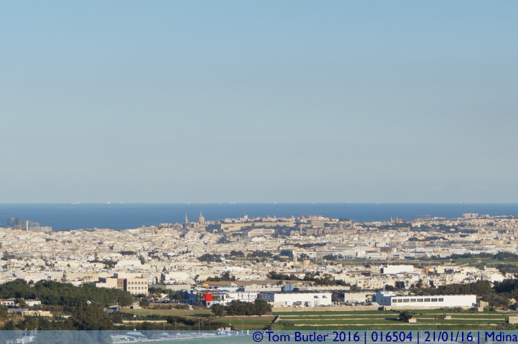 Photo ID: 016504, Valletta in the distance, Mdina, Malta