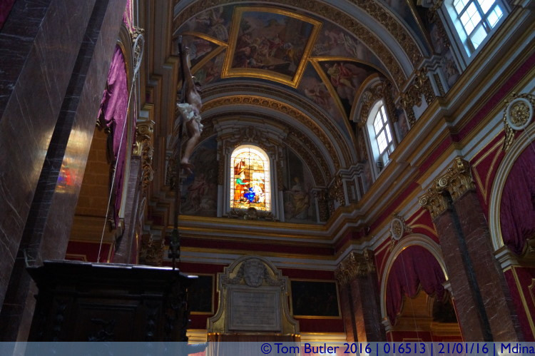 Photo ID: 016513, Inside the Cathedral, Mdina, Malta