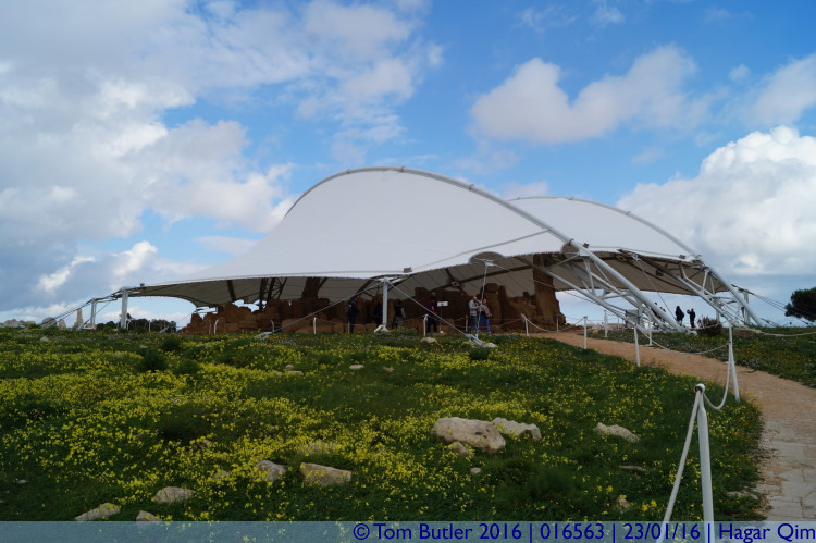 Photo ID: 016563, Hagar Qim's protective tent, Hagar Qim, Malta