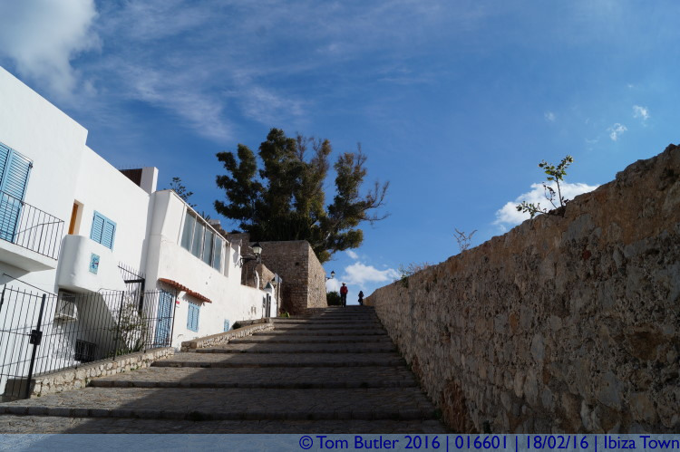 Photo ID: 016601, The ascent gets steeper, Ibiza Town, Spain