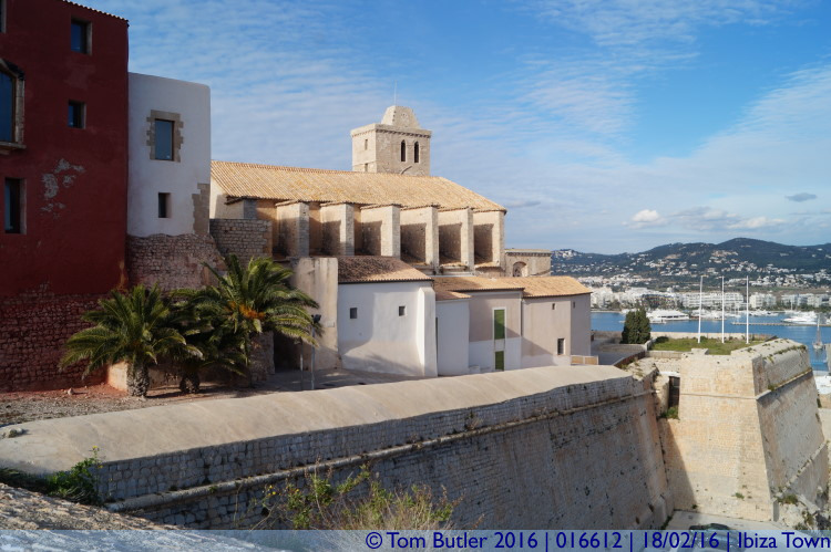 Photo ID: 016612, Side of the Cathedral, Ibiza Town, Spain