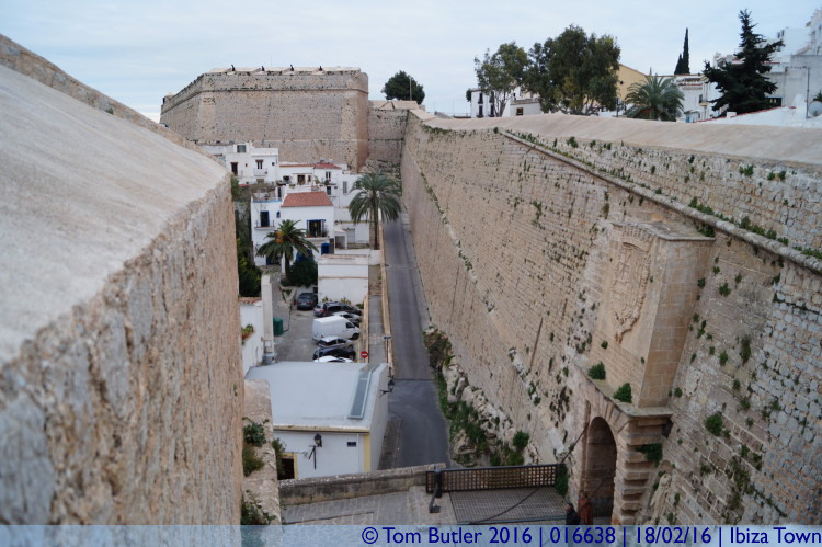 Photo ID: 016638, The outer walls, Ibiza Town, Spain