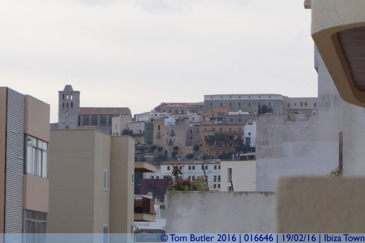 Photo ID: 016646, Cathedral in the distance, Ibiza Town, Spain