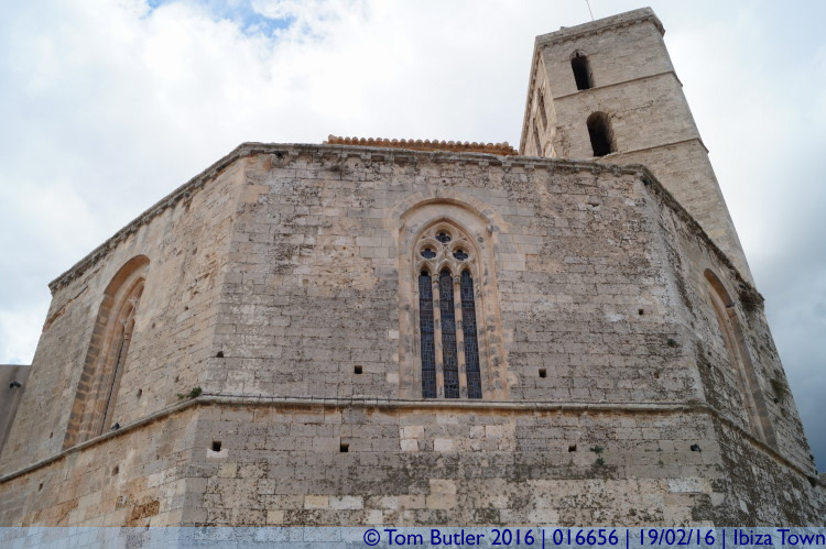 Photo ID: 016656, Rear of the Cathedral, Ibiza Town, Spain
