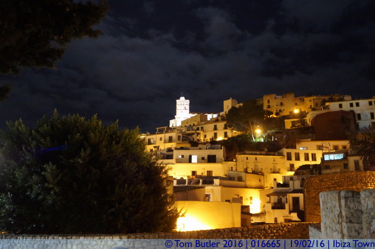 Photo ID: 016665, Dalt Vila at night, Ibiza Town, Spain