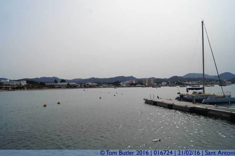 Photo ID: 016724, Looking across the harbour, Sant Antoni, Spain