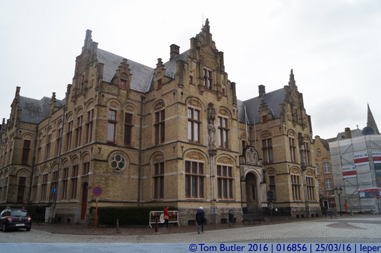 Photo ID: 016856, Side of the Court House, Ieper, Belgium