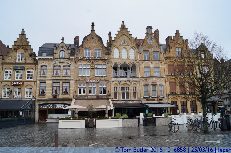Photo ID: 016858, Cafes in the Grote Markt, Ieper, Belgium