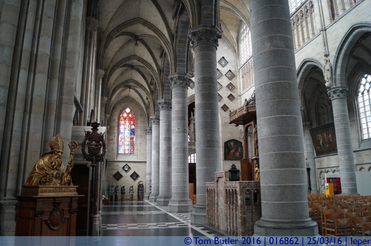 Photo ID: 016862, Inside the Cathedral, Ieper, Belgium