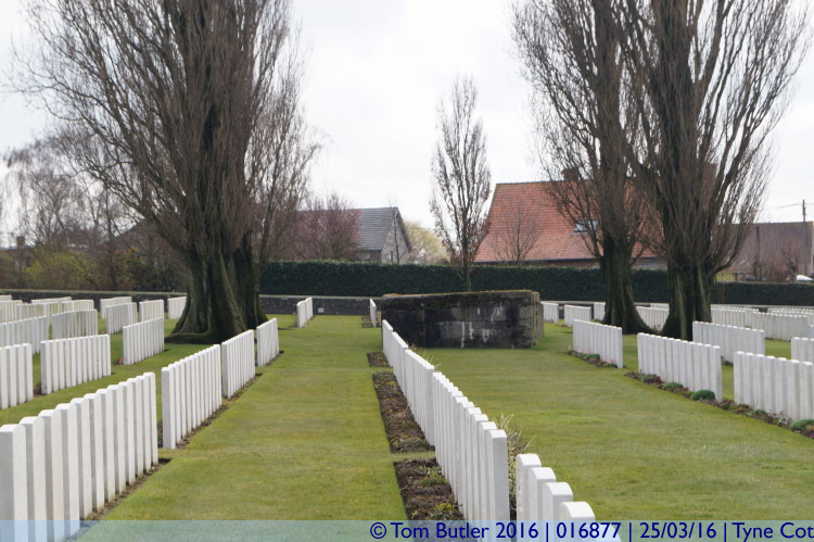 Photo ID: 016877, Pillbox amongst the graves, Tyne Cot, Belgium