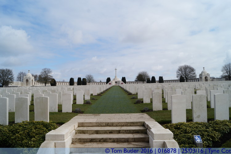 Photo ID: 016878, View from the main entrance, Tyne Cot, Belgium
