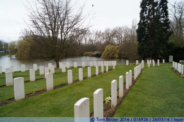 Photo ID: 016926, Looking over the cemetery, Ieper, Belgium