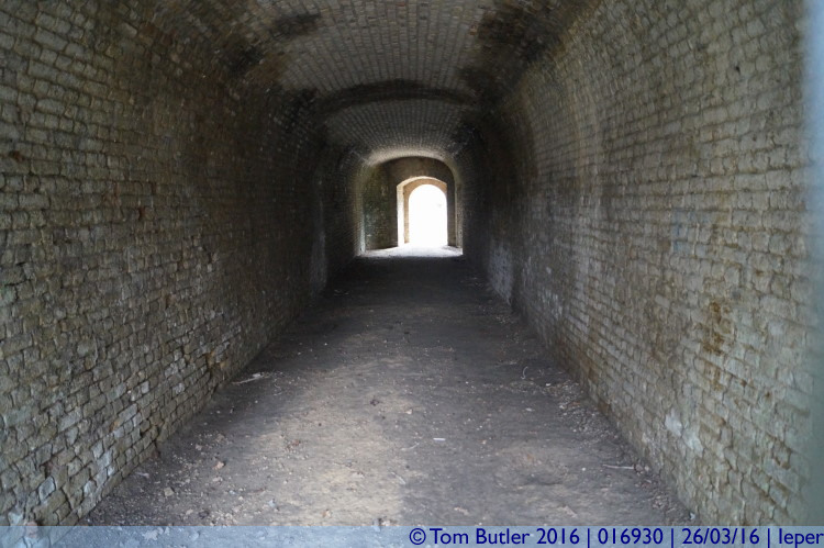 Photo ID: 016930, Tunnel to the Leeuwentoren, Ieper, Belgium