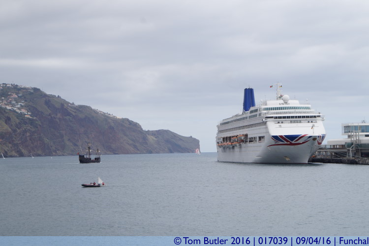 Photo ID: 017039, Ships have gotten bigger, Funchal, Portugal