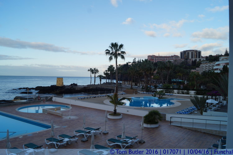 Photo ID: 017071, Sunrise over the hotel, Funchal, Portugal