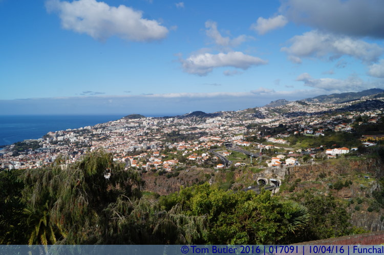 Photo ID: 017091, View from the gardens, Funchal, Portugal