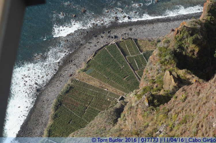 Photo ID: 017173, Farmland at the cliff base, Cabo Giro, Portugal