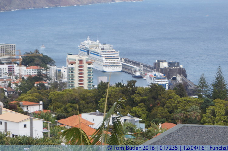 Photo ID: 017235, Looking down on the harbour, Funchal, Portugal