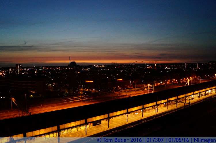 Photo ID: 017307, Night at Nijmegen Centraal, Nijmegen, Netherlands