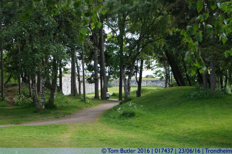 Photo ID: 017437, Park around the fortress, Trondheim, Norway