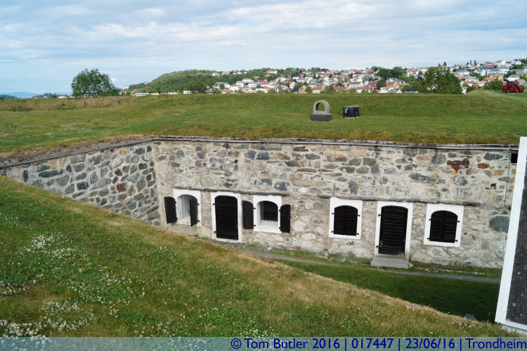 Photo ID: 017447, Buildings in the walls, Trondheim, Norway
