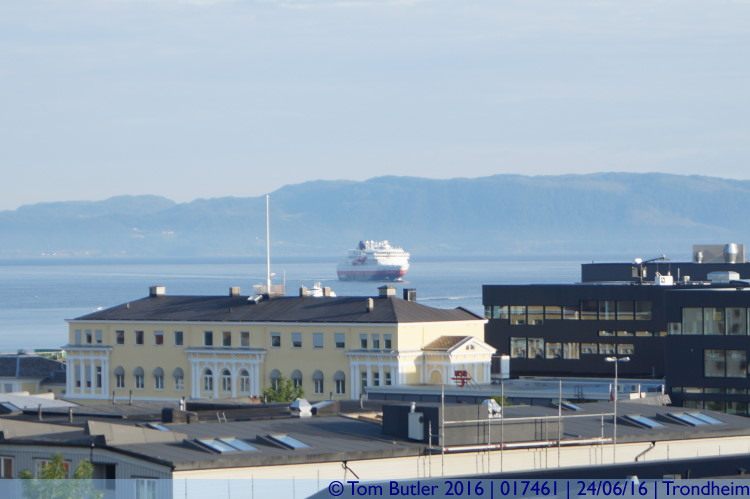 Photo ID: 017461, The Hurtigruten arrives, Trondheim, Norway