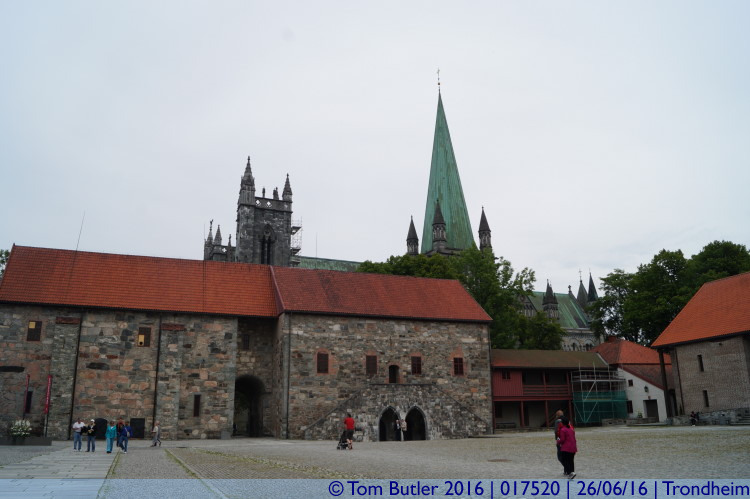Photo ID: 017520, Palace and Cathedral, Trondheim, Norway