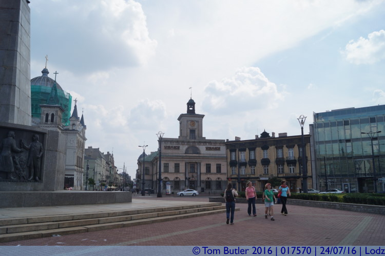 Photo ID: 017570, On Freedom Square, Lodz, Poland