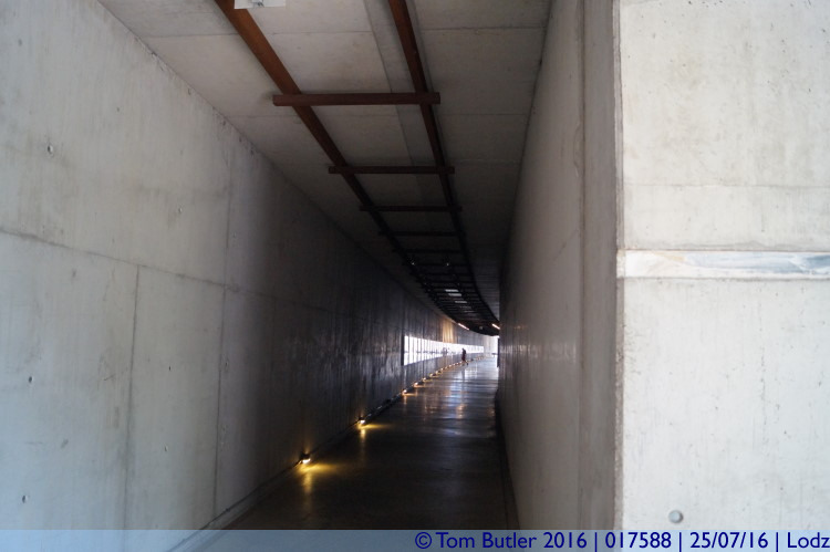 Photo ID: 017588, Looking down the tunnel, Lodz, Poland
